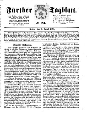 Fürther Tagblatt Freitag 3. August 1855