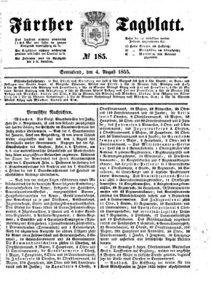 Fürther Tagblatt Samstag 4. August 1855