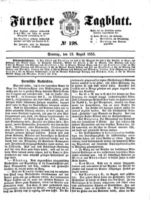 Fürther Tagblatt Sonntag 19. August 1855