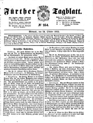 Fürther Tagblatt Mittwoch 24. Oktober 1855