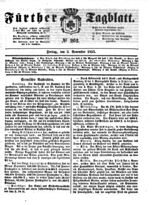 Fürther Tagblatt Freitag 2. November 1855