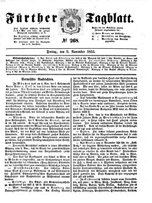 Fürther Tagblatt Freitag 9. November 1855