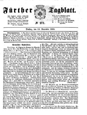 Fürther Tagblatt Dienstag 13. November 1855