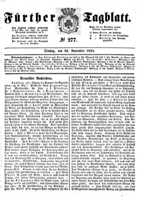 Fürther Tagblatt Dienstag 20. November 1855