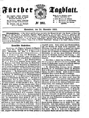 Fürther Tagblatt Samstag 24. November 1855