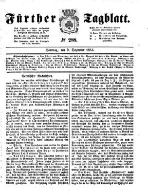 Fürther Tagblatt Sonntag 2. Dezember 1855