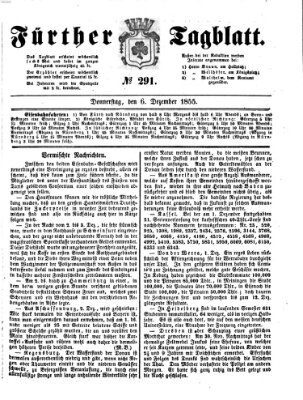 Fürther Tagblatt Donnerstag 6. Dezember 1855