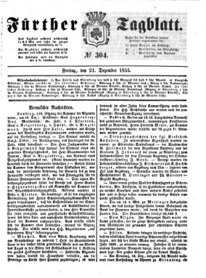 Fürther Tagblatt Freitag 21. Dezember 1855