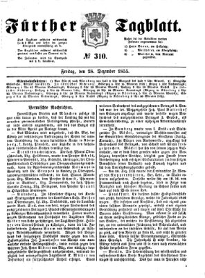 Fürther Tagblatt Freitag 28. Dezember 1855