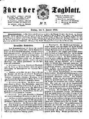 Fürther Tagblatt Dienstag 8. Januar 1856