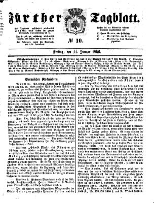 Fürther Tagblatt Freitag 11. Januar 1856