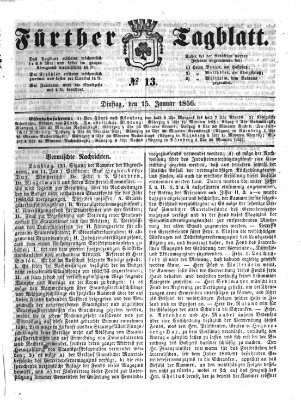 Fürther Tagblatt Dienstag 15. Januar 1856