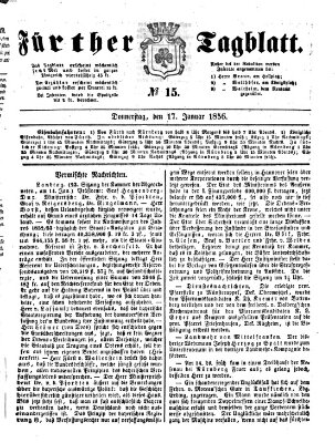 Fürther Tagblatt Donnerstag 17. Januar 1856