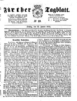 Fürther Tagblatt Dienstag 22. Januar 1856