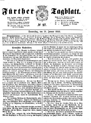 Fürther Tagblatt Donnerstag 31. Januar 1856