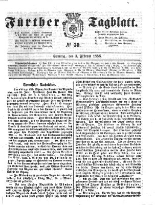 Fürther Tagblatt Sonntag 3. Februar 1856