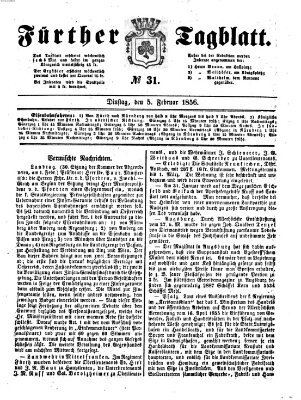 Fürther Tagblatt Dienstag 5. Februar 1856