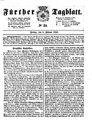 Fürther Tagblatt Freitag 8. Februar 1856