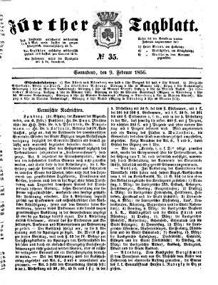 Fürther Tagblatt Samstag 9. Februar 1856