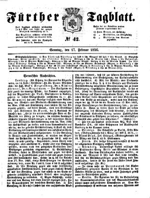 Fürther Tagblatt Sonntag 17. Februar 1856