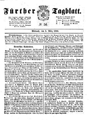 Fürther Tagblatt Mittwoch 5. März 1856