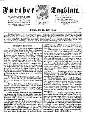 Fürther Tagblatt Dienstag 18. März 1856