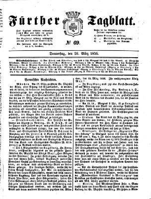 Fürther Tagblatt Donnerstag 20. März 1856