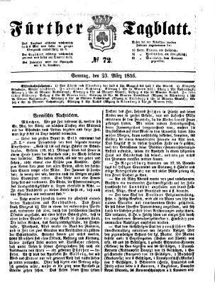 Fürther Tagblatt Sonntag 23. März 1856