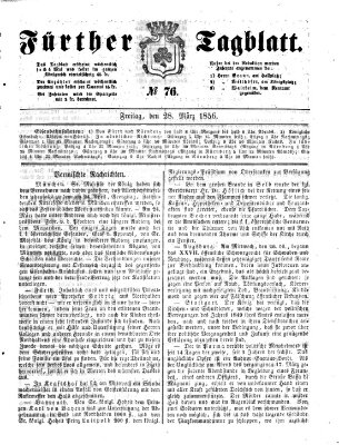 Fürther Tagblatt Freitag 28. März 1856