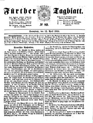 Fürther Tagblatt Samstag 12. April 1856