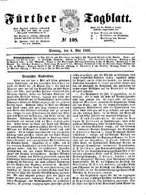 Fürther Tagblatt Sonntag 4. Mai 1856