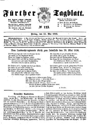 Fürther Tagblatt Freitag 23. Mai 1856