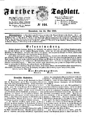 Fürther Tagblatt Samstag 24. Mai 1856