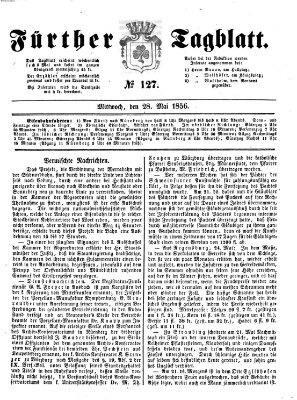 Fürther Tagblatt Mittwoch 28. Mai 1856