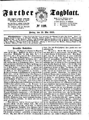 Fürther Tagblatt Freitag 30. Mai 1856