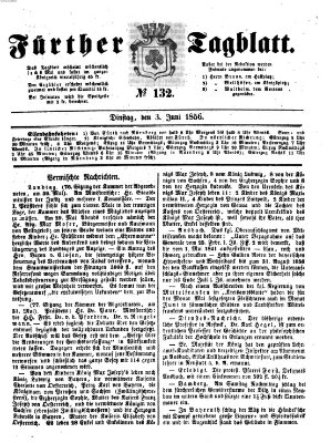 Fürther Tagblatt Dienstag 3. Juni 1856