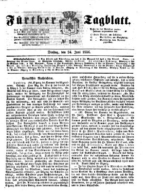 Fürther Tagblatt Dienstag 24. Juni 1856