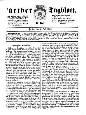 Fürther Tagblatt Freitag 4. Juli 1856