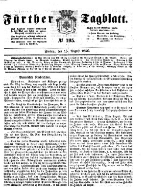 Fürther Tagblatt Freitag 15. August 1856