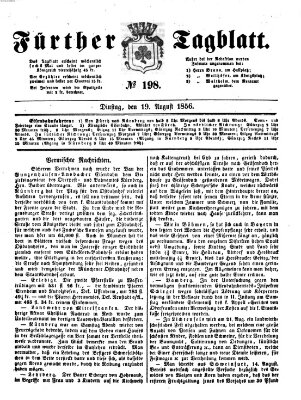 Fürther Tagblatt Dienstag 19. August 1856