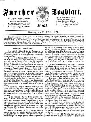 Fürther Tagblatt Mittwoch 22. Oktober 1856