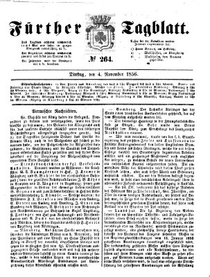 Fürther Tagblatt Dienstag 4. November 1856