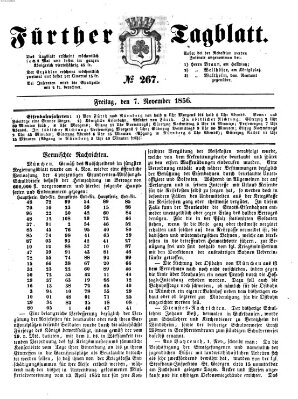 Fürther Tagblatt Freitag 7. November 1856