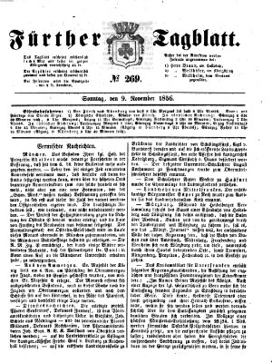 Fürther Tagblatt Sonntag 9. November 1856