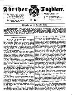 Fürther Tagblatt Mittwoch 12. November 1856