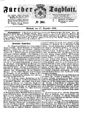 Fürther Tagblatt Mittwoch 17. Dezember 1856