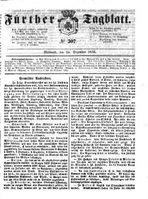 Fürther Tagblatt Mittwoch 24. Dezember 1856