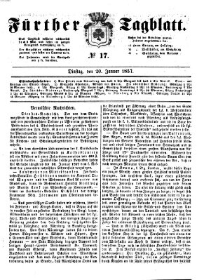 Fürther Tagblatt Dienstag 20. Januar 1857