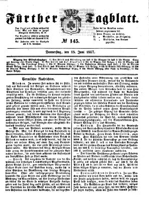 Fürther Tagblatt Donnerstag 18. Juni 1857