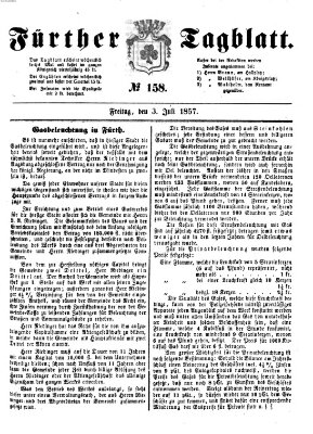 Fürther Tagblatt Freitag 3. Juli 1857